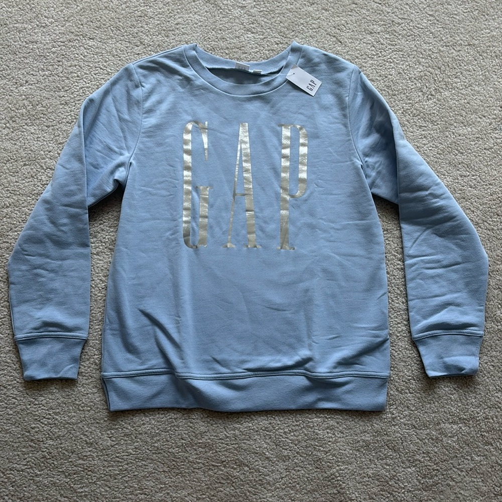 The Gap Light Blue Sweatshirt with Gap Logo